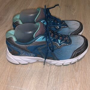 Fila Cool Max blue running workout gym athletic shoes